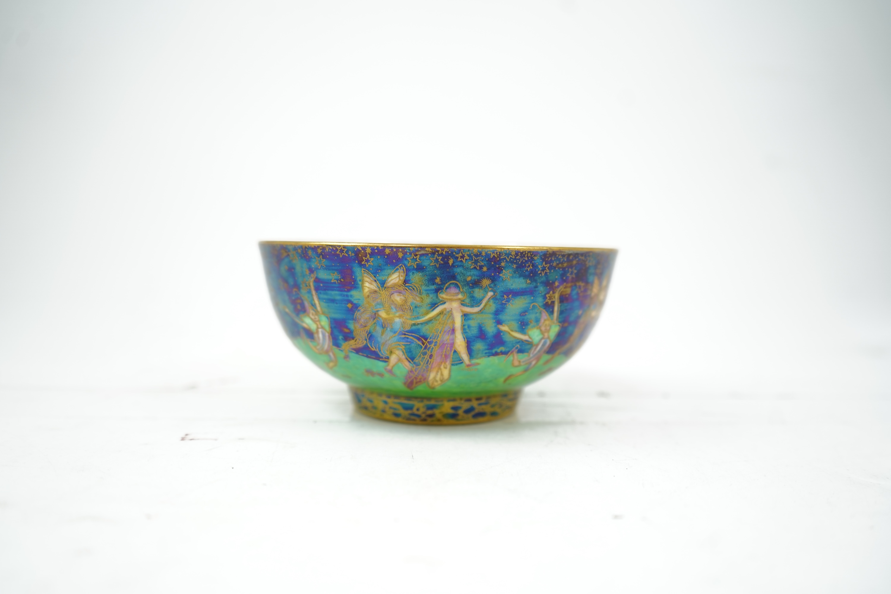 Daisy Makeig-Jones (1881-1945) for Wedgwood: A Fairyland lustre ‘Leap Frogging Elves’ bowl